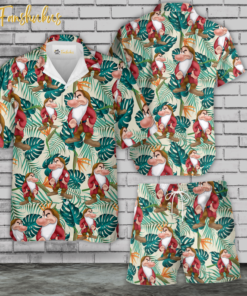 Snow White And the Seven Dwarfs Grumpy Hawaiian Shirt Set | Unisex Hawaiian Set | Summer Hawaiian Style