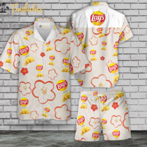 Lays Hawaiian Shirt Set |Snacks Hawaiian Shirt | Unisex Hawaiian Set | Brand Hawaiian Style