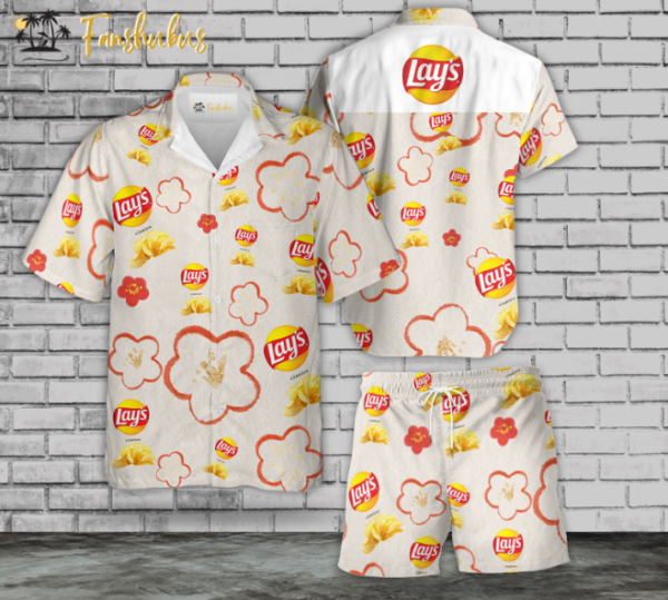 Lays Hawaiian Shirt Set |Snacks Hawaiian Shirt | Unisex Hawaiian Set | Brand Hawaiian Style