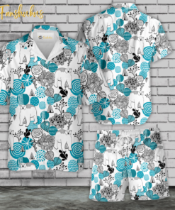 Bear Hawaiian Shirt Set | Unisex Hawaiian Set | Summer Hawaiian Style