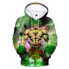 Dragon Ball Hoodies Dragon Ball Series Super Saiyan GOKU Green All Over Print Unisex Hoodie ND