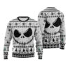 Jack Skellington Ugly Sweater | Jack Skellington Black White Ugly Sweater | Halloween Ugly Sweater