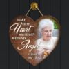 Half Of My Heart Custom Wood Sign  Personalized Wooden Name Signs  Memorial Heart Shaped Wooden Christmas Tree Decorations  Wall Art  Wood Wall Decor