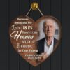 There’s A Little Bit Of Heaven In Our Home Custom Wood Sign  Personalized Wooden Name Signs  Memorial Heart Shaped Wooden Christmas Tree Decorations