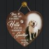 You Are My Favorite Hello And My Hardest Custom Wood Sign  Personalized Wooden Name Signs  Pet Dog Heart Shaped Wooden Christmas Tree Decorations