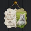 Forever In Our Hearts Custom Wood Sign  Personalized Wooden Name Signs  Memorial Benelux Shaped Wooden Christmas Tree Decor  Wall Art  Wood Wall