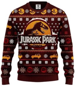 Jurassic Park Ugly Christmas Sweater  Christmas Sweater  Ugly Christmas Sweatshirt  Kids Sweatshirt