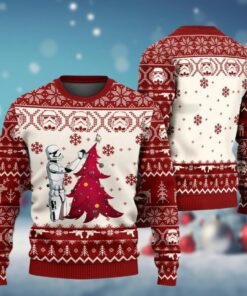 Stormtrooper Christmas Tree Ugly Sweater  Star Wars Holiday Sweater