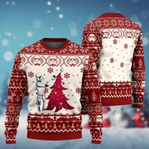 Stormtrooper Christmas Tree Ugly Sweater  Star Wars Holiday Sweater