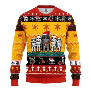 Darth Vader Ugly Xmas Sweater | The Mandalorian Ugly Christmas Sweater | Stormtrooper Ugly Sweatshirt | Ugly Christmas Sweater