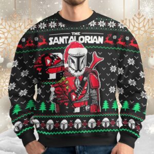 Star Wars Ugly Sweater  The Santalorian Christmas Ugly Sweater  Darth Vader Sweater  Disney Star Wars Sweater  Xmas Sweater For Men