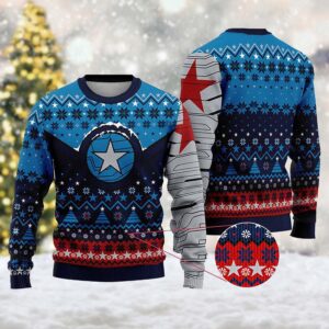 Winter Solider, Marvel, Avengers | Ugly Christmas Sweater | Hero Xmas Sweatshirt  Christmas Gift For Men Women Kid
