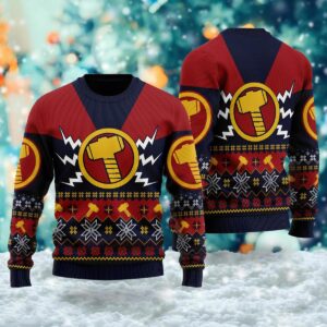 Thor 3D All Over Printed T-shirt  Superhero Movie Ugly Christmas Sweater  Thor Xmas Sweatshirt  Christmas Gift For Men Women Kid