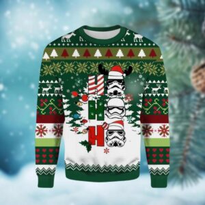 Santa Stormtrooper Christmas Lights Ugly Sweater  Star Wars Holiday Sweater  Disneyland Holiday Trip  Ugly Sweater Shirt  Starwars Xmas