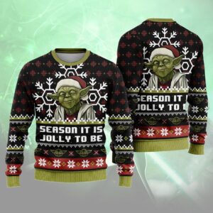 Starwars Ugly Christmas Sweatshirt  Baby Yoda The Mandalorian Ugly Sweater  Galaxy Edge Ugly Christmas Sweatshirt  Christmas Gifts Shirt