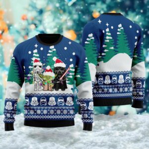 Star Wars Character Ugly Christmas Sweater  Galaxy Superhero Xmas Sweater  Gift For Men Women Kid  Xmas Party Shirt  Magic Kingdom Tee