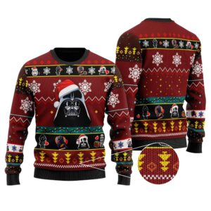 Starwars Darth Vader Ugly Christmas Sweater Starwars Christmas Sweatshirt Anakin Skywalker Sweater May The Force Shirt Galaxy Edge Shirt