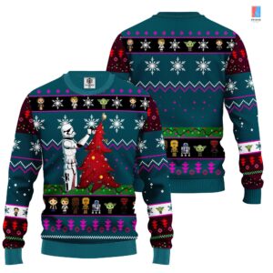 Starwars Stormtrooper Ugly Christmas Sweater  Starwars Christmas Sweatshirt  Darth Vader Sweater  May The Force Shirt  Galaxy Edge Shirt