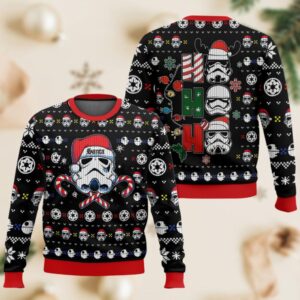Star Wars Christmas Ugly Sweater  Ho Ho Ho Star Wars Santa Hat Sweatshirt  Star Wars  Character Gift  Disney Movie Xmas Sweater