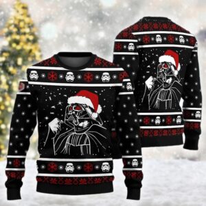 Santa Darth Vader Christmas Ugly Sweater  Star Wars Christmas Sweatshirt  Darth Vader Xmas Shirt  Galaxy's Edge Gift For Men Women Kid