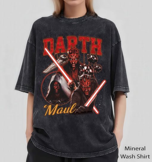 Embrace the dark side with this retro Darth Maul portrait t-shirt! Featuring bold, vintage-inspired artwork on a premium Comfort Colors tee, it’s perfect for Star Wars enthusiasts and Sith admirers. Add this striking piece to your sci-fi wardrobe today!