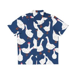 Duck Hawaiian Shirt Icon  Oversize Men's  Tropical Hawaiian Shirt  Printed Shirt  Short Sleeve  Chest Pocket  Casual Fit  Vintage Shirts