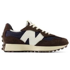 New Balance 327 Brown Brailed Retro Running Sneakers U327WVB