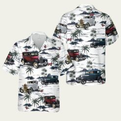 1928 Ford Model A Hawaiian Shirt for Antique Auto Fans