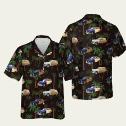 1949 Woody Wagon Hawaiian Shirt for Beach Cruiser Fans