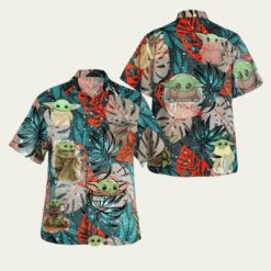 Hawaiian Shirt with Audi Car and Leaf Pattern for Trendy Looks