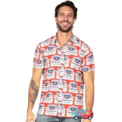 Budweiser King Of Beers Logo Hawaiian Shirt