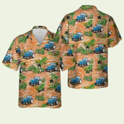 Ford Tractor Coconut Island Hawaiian Shirt