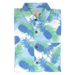 Men's Hawaiian Shirt Pineapple Cool Print Polyester Tropical Summer Shirt