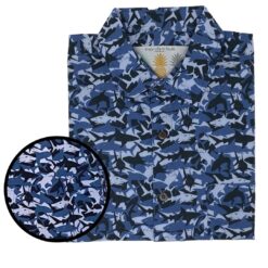 Men's Hawaiian Shirt Shark Attack Print Polyester Casual Summer Shirt