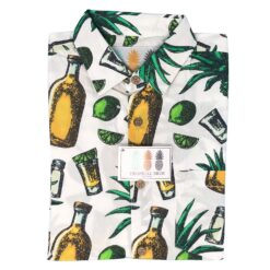 Men's Hawaiian Shirt Tequila Bros Print Polyester Casual Summer Shirt
