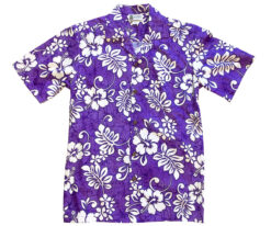 Men's Hawaiian Shirt - Tropic Flavor Grape Print Polyester Casual Summer Shirt