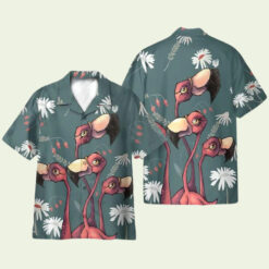 Flamingo Colorful Hawaiian Shirt for Men - Vibrant Tropical Design & Fun Summer Style, Perfect for Beach Getaways