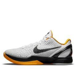 Nike Zoom Kobe 6 White Del Sol for Men Lightweight Basketball Shoes with Zoom Air Cushioning 436311-101
