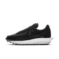 Nike LD Waffle Sacai Black Nylon Sneakers Double Tongue & Swoosh Design BV0073-002