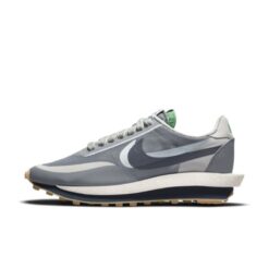 Nike LDWaffle sacai CLOT Kiss of Death 2 Cool Grey Iconic Collaboration Sneakers DH3114-001