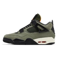 Jordan 4 Retro OG SP Undefeated 2025 – Olive Suede Grail with Velcro Tongue Tab IB1519-200