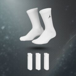 White Jordan Sports Socks – 3-Pair Pack